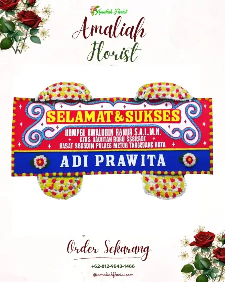 Papan Bunga Ucapan Selamat Sleman