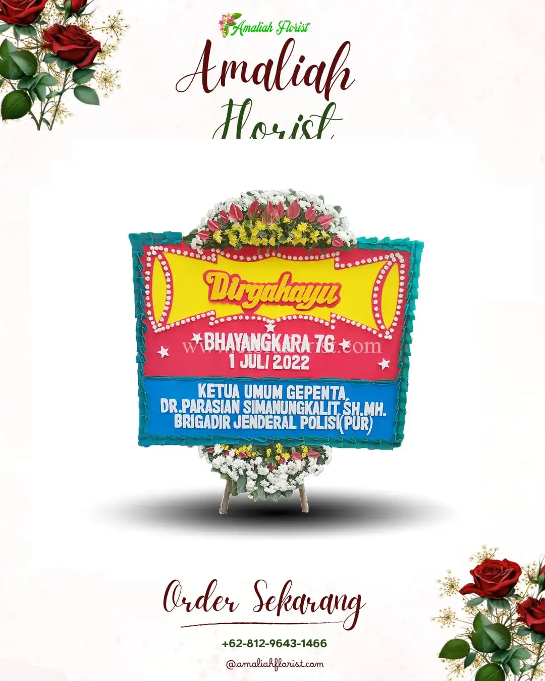 Papan Bunga HUT Ulang Tahun Sleman